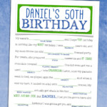 Birthday Mad Libs Adult Birthday Party Game By SizzleConeDesign