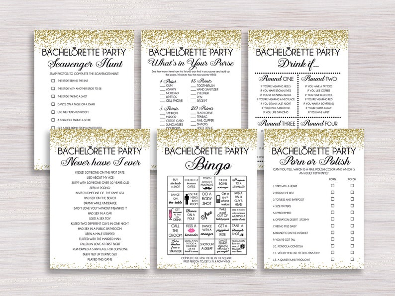 Dirty Mad Libs Game Scavenger Hunt Printable Hens Night Game PDF