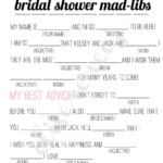 Free Printable Wedding Mad Libs Free Printable
