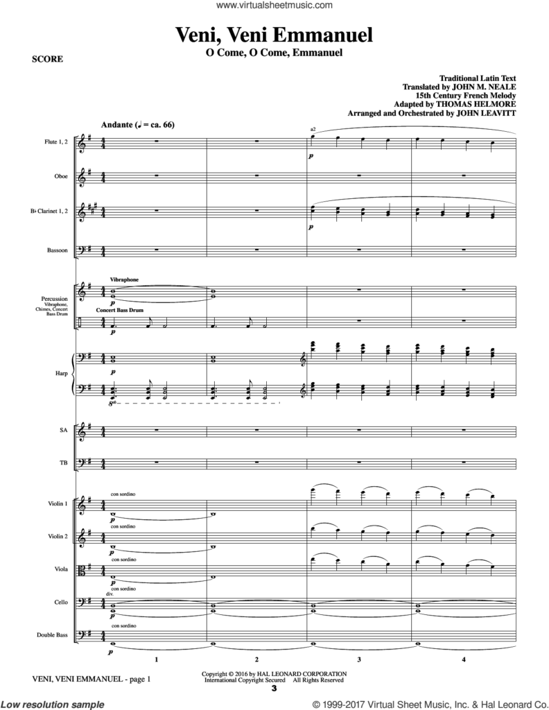 Leavitt What Sweeter Music a Cantata For Christmas Sheet Music 