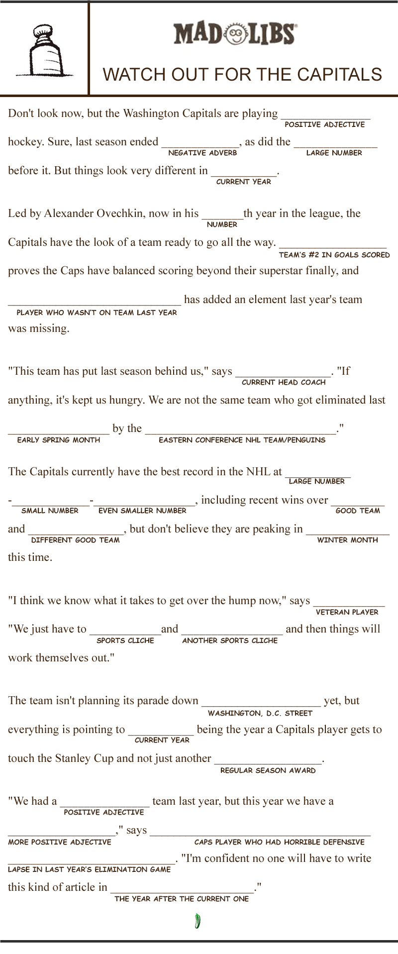 Mad Lib Printable Deaf 2022 Printablemadlibs