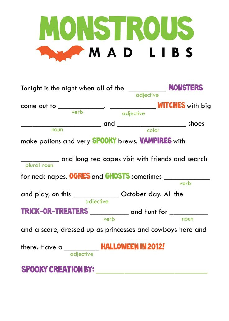 Mad Libs Online Free Printable 6 Best Images Of Funny Blank Mad Libs
