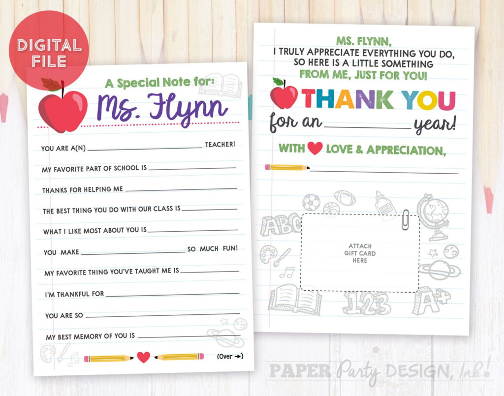 Mad Libs Thank You Notes Printable 2022 Printablemadlibs