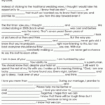 Printable Mad Lib Wedding Vows Wedding Vows