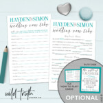 Wedding Mad Libs Printable Rehearsal Dinner 2022 Printablemadlibs