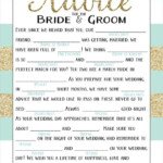 Bridal Mad Libs Free Printable
