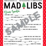 Christmas Mad Libs Printable Happiness Is Homemade