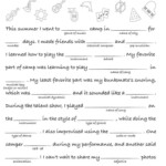 Free Activity Back to School Music Mad Lib Music Curriculum Mad