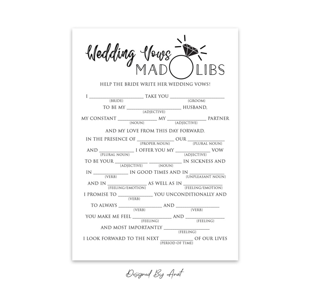 Free Printable Bridal Mad Libs Ubicaciondepersonas cdmx gob mx