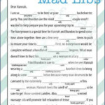 Free Printable Lingerie Shower Mad Libs Printable Mad Libs