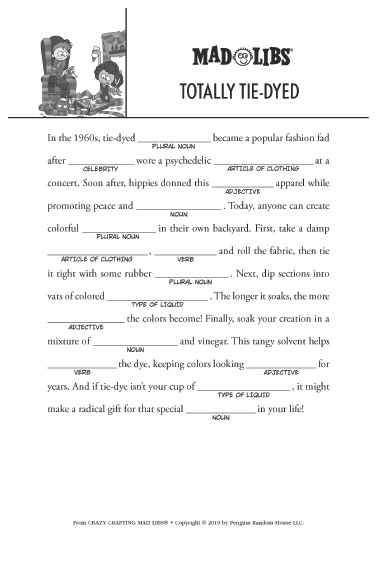 Free Printable Mad Libs For Adults Printable Blog