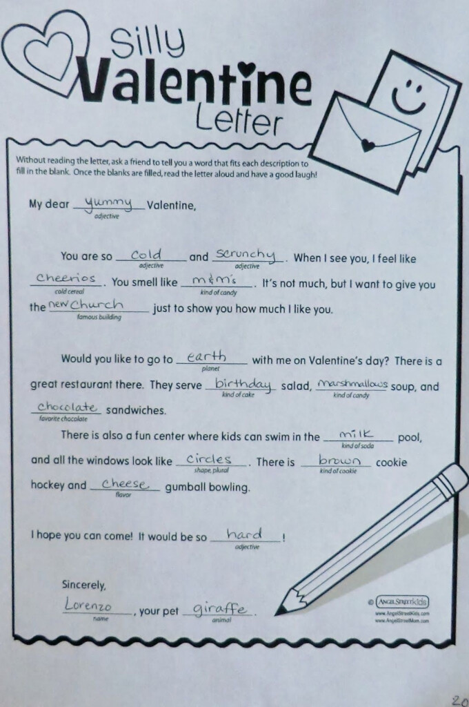 Free Printable Mad Libs For Tweens Free Printable