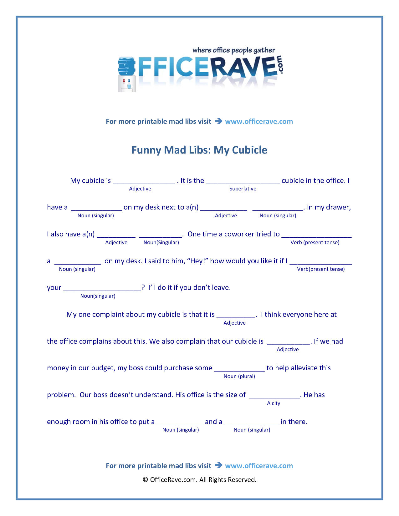 Funny Bunny Mad Lib Easter Easter Party Games Easter Party Funny