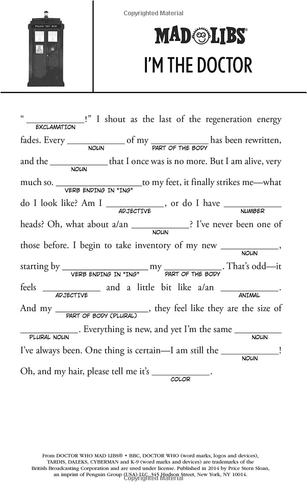 Medical Mad Libs Printable Printable Word Searches