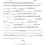 Pin By Daniela Francisco On Wedding Checklists Wedding Mad Libs