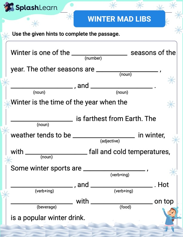 Printable 4th Grade Parts Of Speech Worksheets SplashLearn