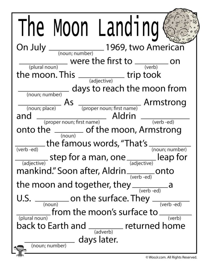 Science Mad Libs Printable Free Math Problems