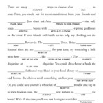 Summer Mad Libs For Kids Printable First Grade Tedy Printable Activities