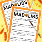 Thanksgiving Mad Libs Printable Game Happiness Is Homemade