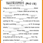 Thanksgiving Printable Placemats Google Search Thanksgiving Mad Lib