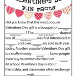 Valentines Day Fun Facts Printable Mad Lib Valentines Day Trivia